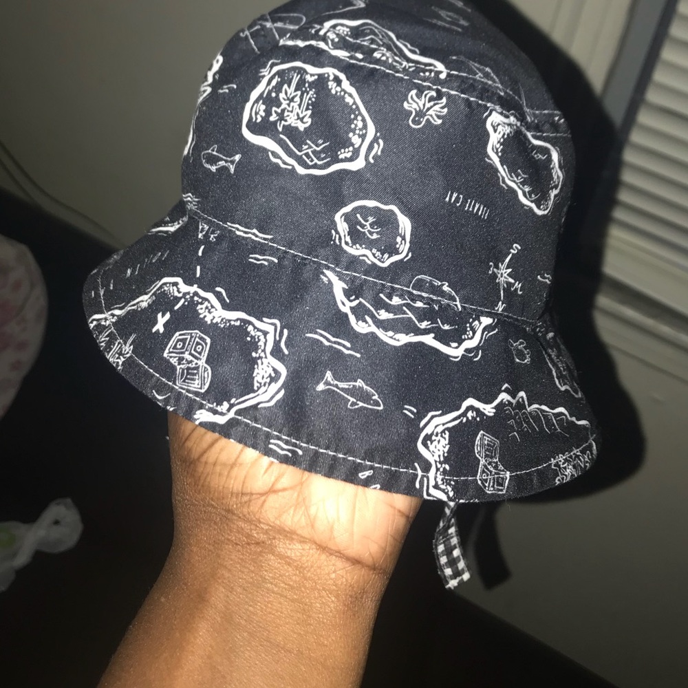 Baby boy black bucket hat